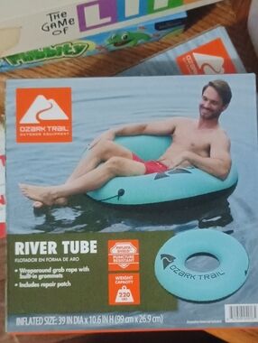 Ozark Trail Men's Aqua Blue River Tube